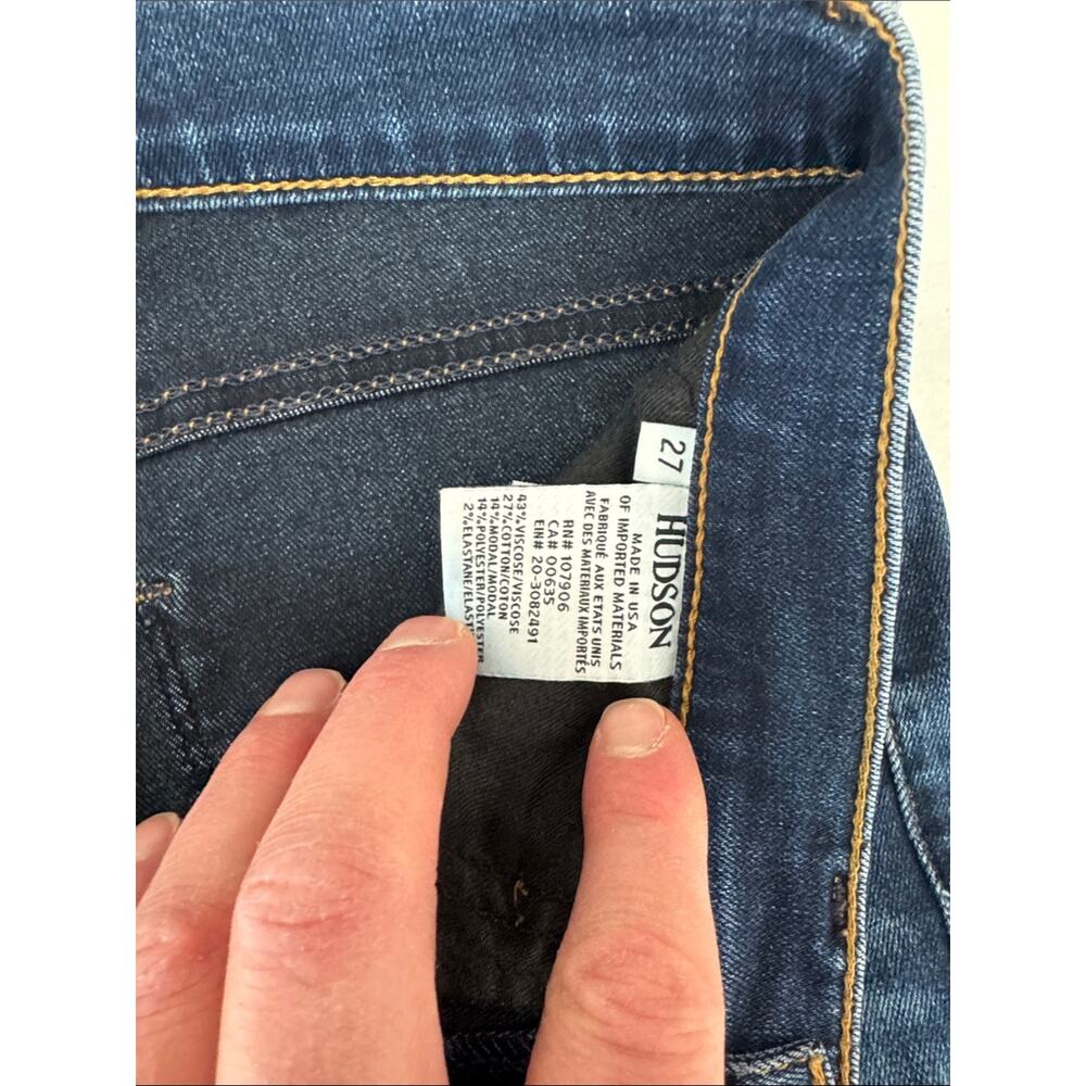 Hudson Jeans Women’s Slim Jeans in Dark Blue Wash 27 - Picture 11 of 11